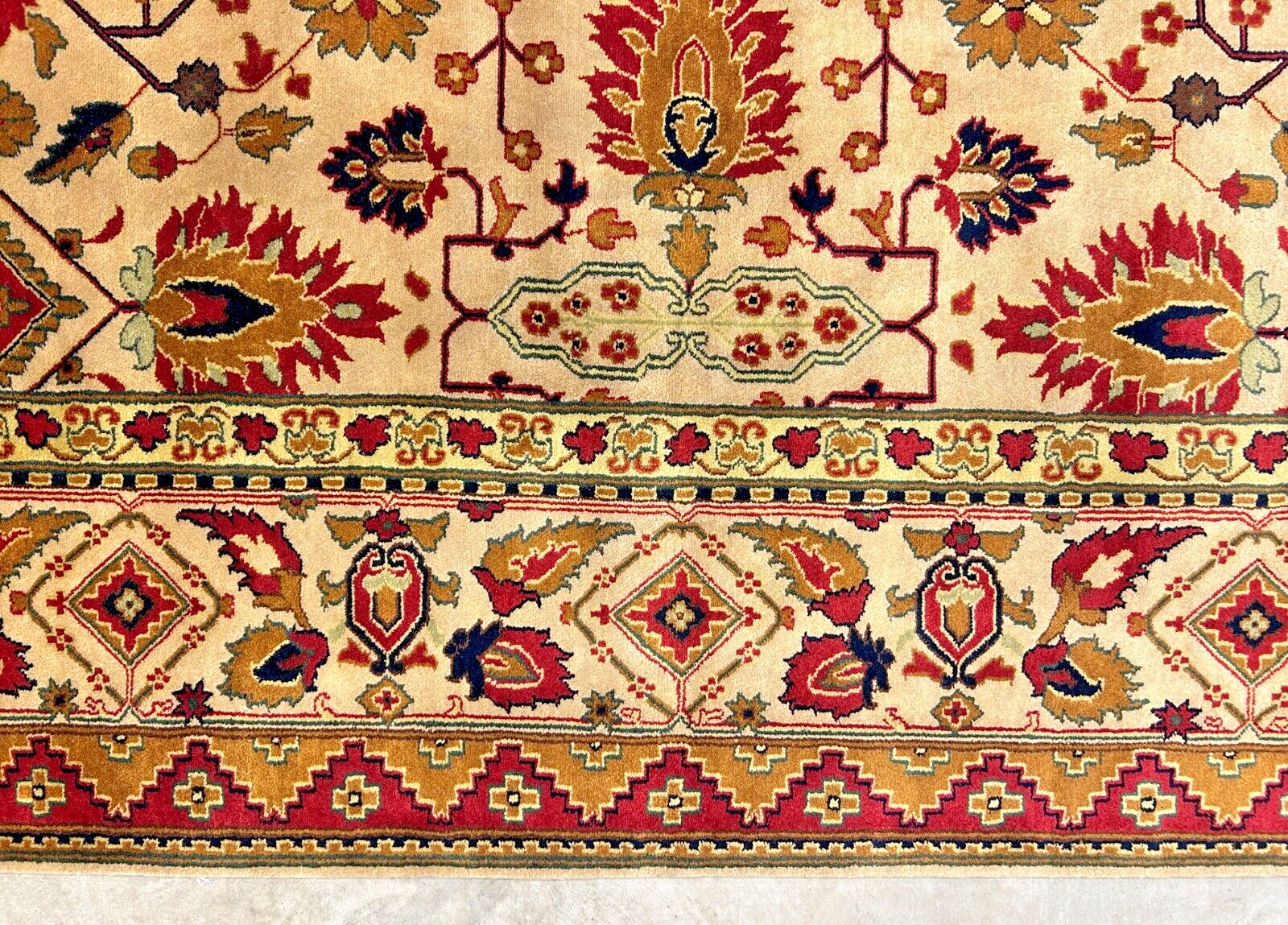 8'11" x 12' Hand-Knotted 100% Wool Carpet - Herize Design Area Rug