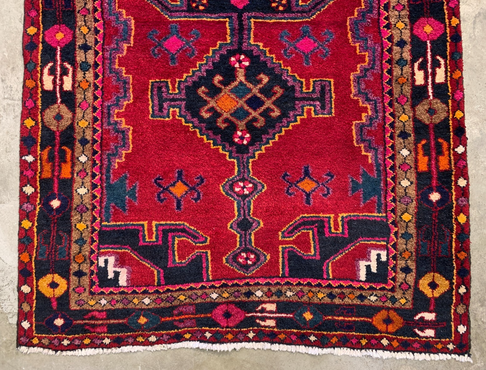 4'0"x 7'5" Hand-Knotted 100% Wool Pile Mousele Area Rug - Carpet