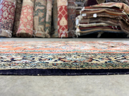 3'3"x5'7" Exquisite Fine Hand-Knotted 100% Silk Tree of Life Area Rug