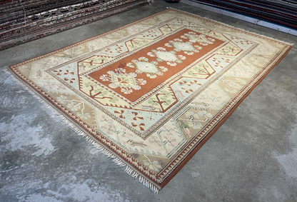 8'10"x11'8" Hand-Knotted 100%  Wool Pile Kazak Rug