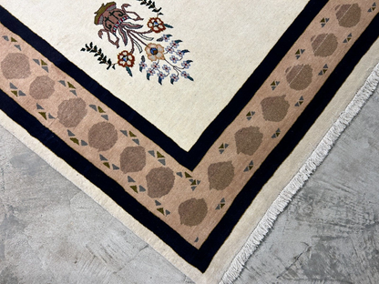 6'4"x9'5" Hand-Knotted 100% Wool Carpet - Gabeh Area Rug