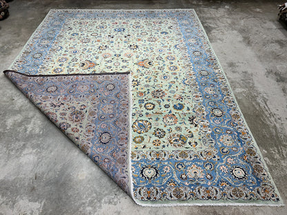 10'6"x14'6" Hand-Knotted 100% Wool Pile Kashane Rug