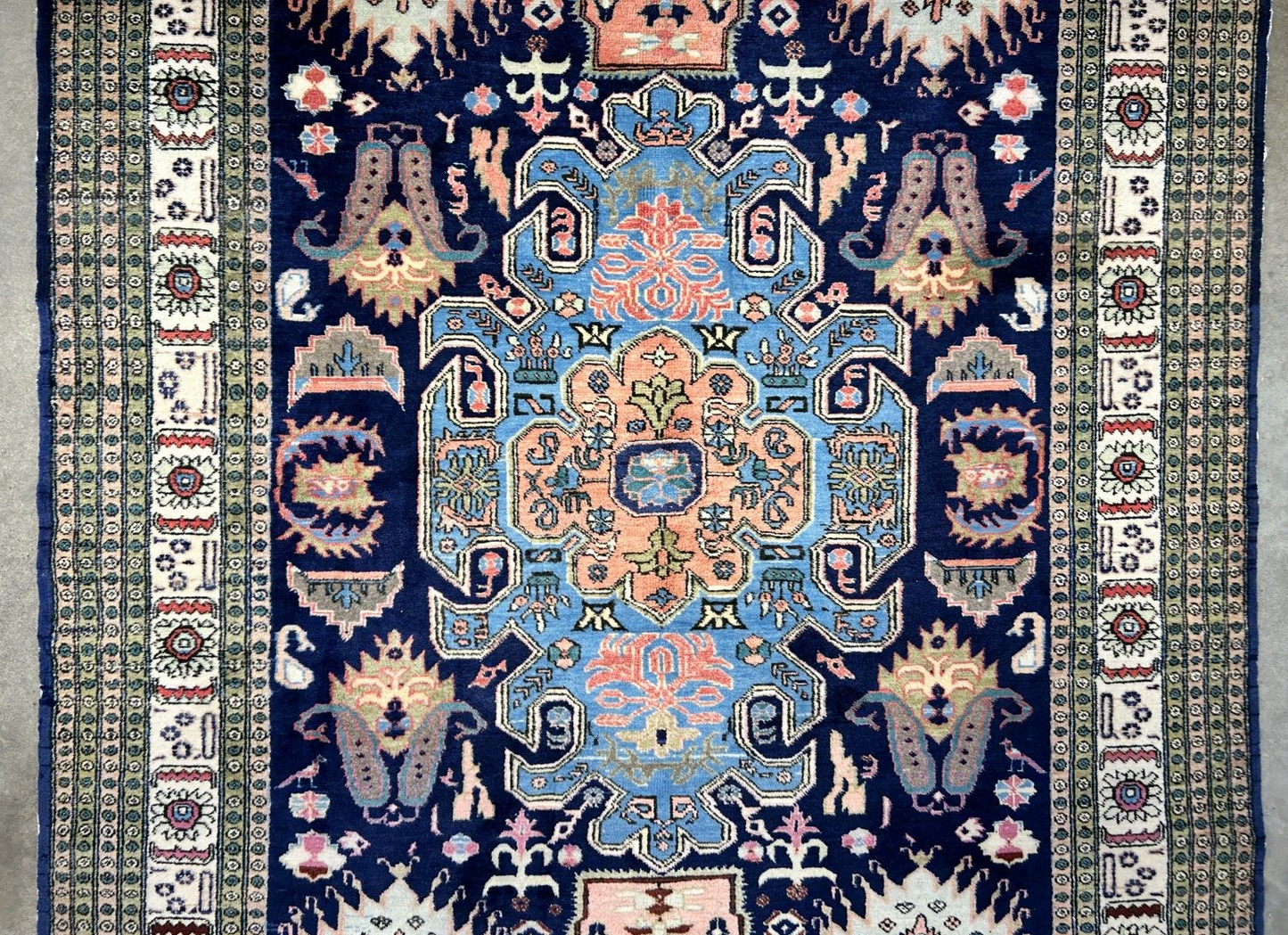 6'x9'10" Hand-Knotted 100% Wool Pile Ardabile Carpet - Area Rug