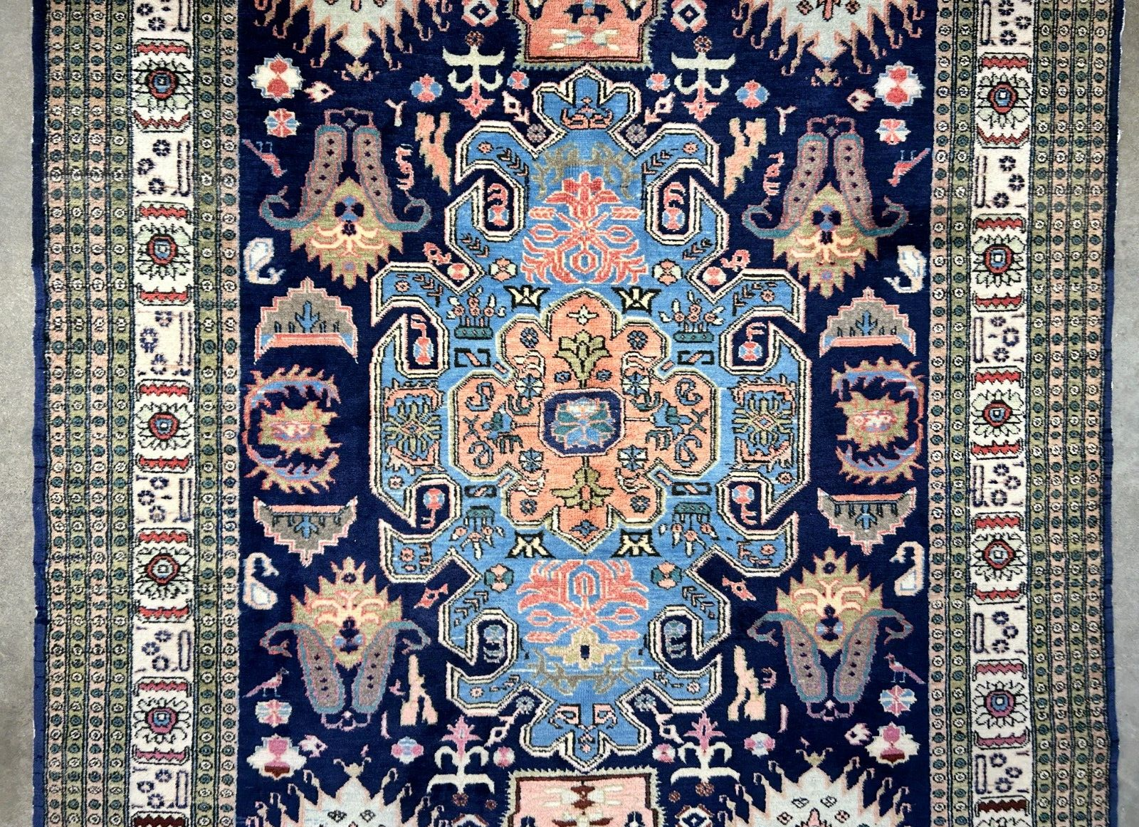 6'x9'10" Hand-Knotted 100% Wool Pile Ardabile Carpet - Area Rug