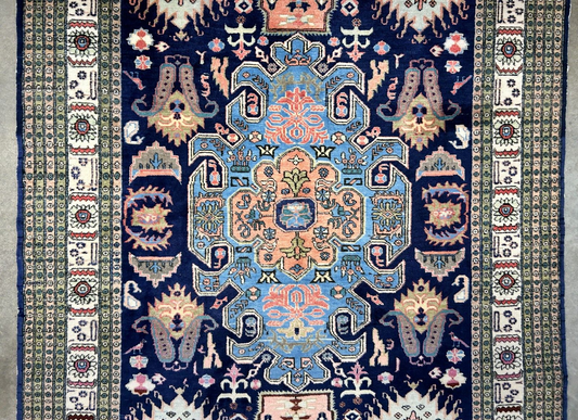 6'x9'10" Hand-Knotted 100% Wool Pile Ardabile Carpet - Area Rug