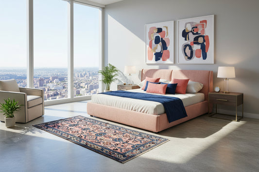 3’3”x6’ Antique Hand-Knotted 100% Wool Pile Hamadane Area Rug - Carpet