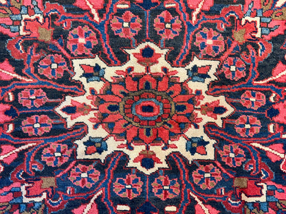 8'2"x11'6" Hand-Knotted 100% Wool Pile Herize Rug