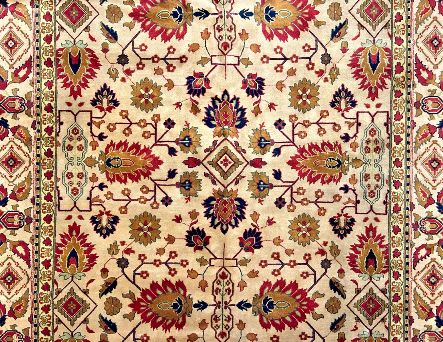 8'11" x 12' Hand-Knotted 100% Wool Carpet - Herize Design Area Rug