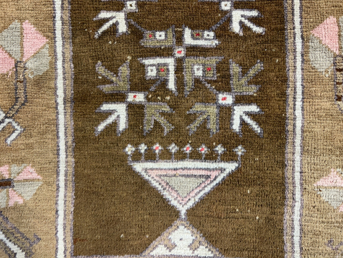 3'5"x5'3" Hand-Knotted 100% Wool Pile Kazak Area Rug - Carpet