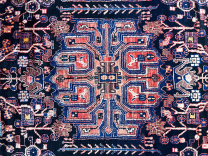 5'4" x 9'8'' Hand-Knotted 100% Lamb Wool Pile Nahavande Area Rug - Carpet