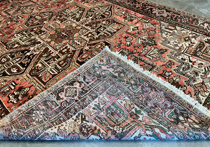 8'5"x11'10" Hand-Knotted 100% Wool Pile Herize Rug