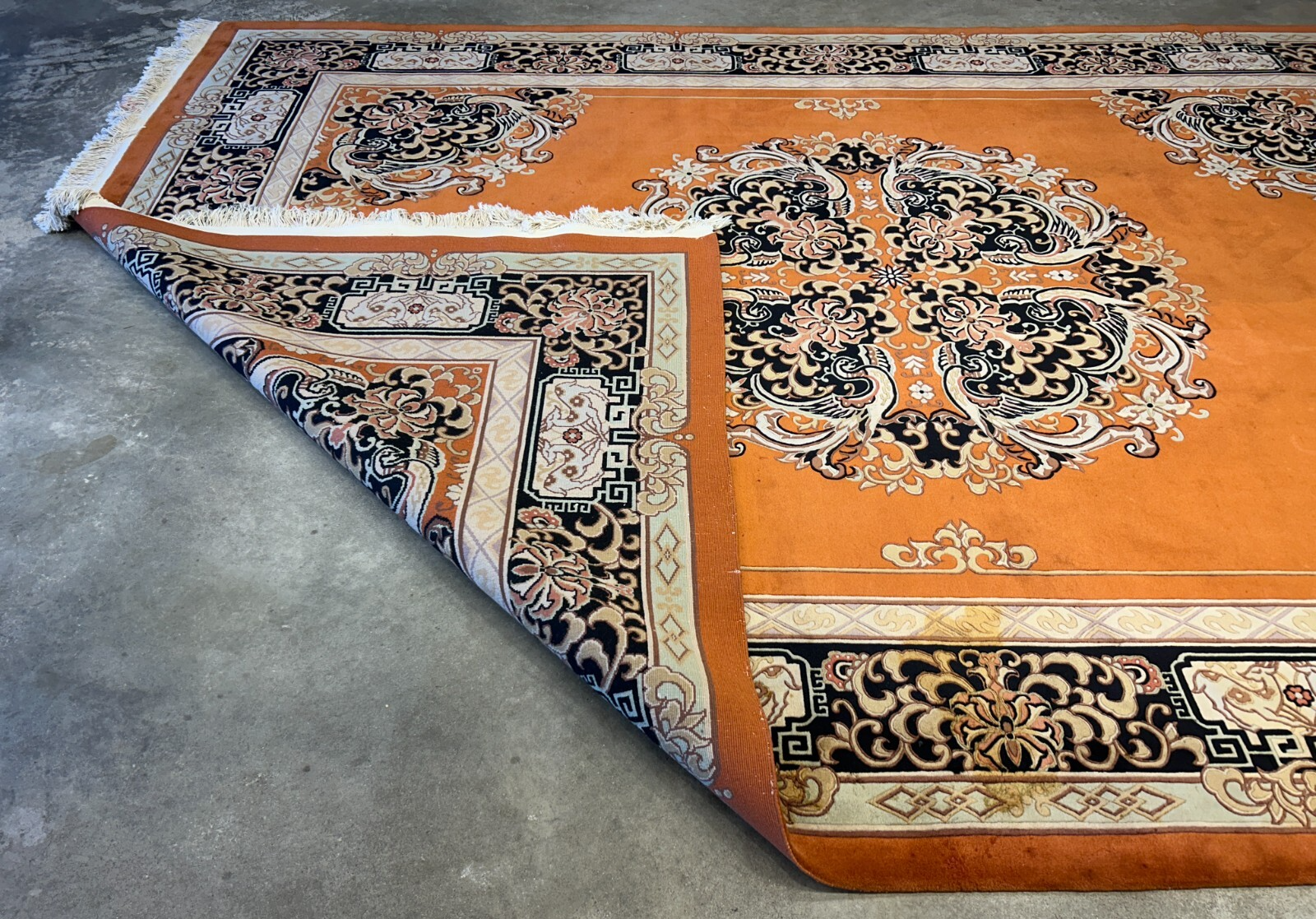 9'x12' Hand-Knotted 100% Wool Pile Oriental Rug