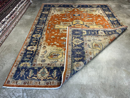 9'x12' Hand-Knotted 100%  Wool Pile IndoSerapi Rug