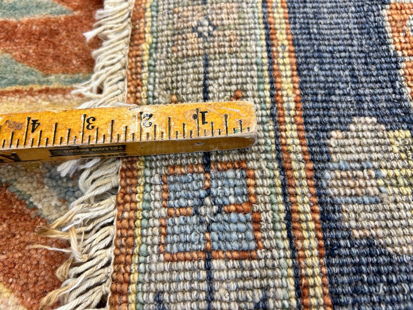 9'x12' Hand-Knotted 100% Lamb Wool Serapie Design Carpet - Area Rug