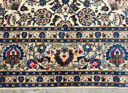 10'5"x13'8" Hand-Knotted 100% Wool Pile All-over Kashane Rug