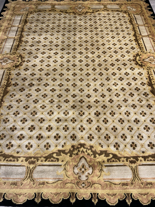 8’2”x10’1” Hand-Knotted 100% Wool Pile Oriental Area Rug - Carpet