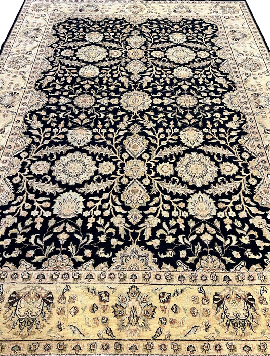 8'10"x12'7" Hand-Knotted 100% Lamb Wool IndoAgra Carpet - Area Rug