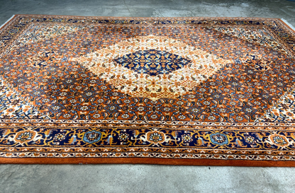 6'x9' Hand-Knotted 100% Wool Pile Bidjare Design Carpet - Area Rug