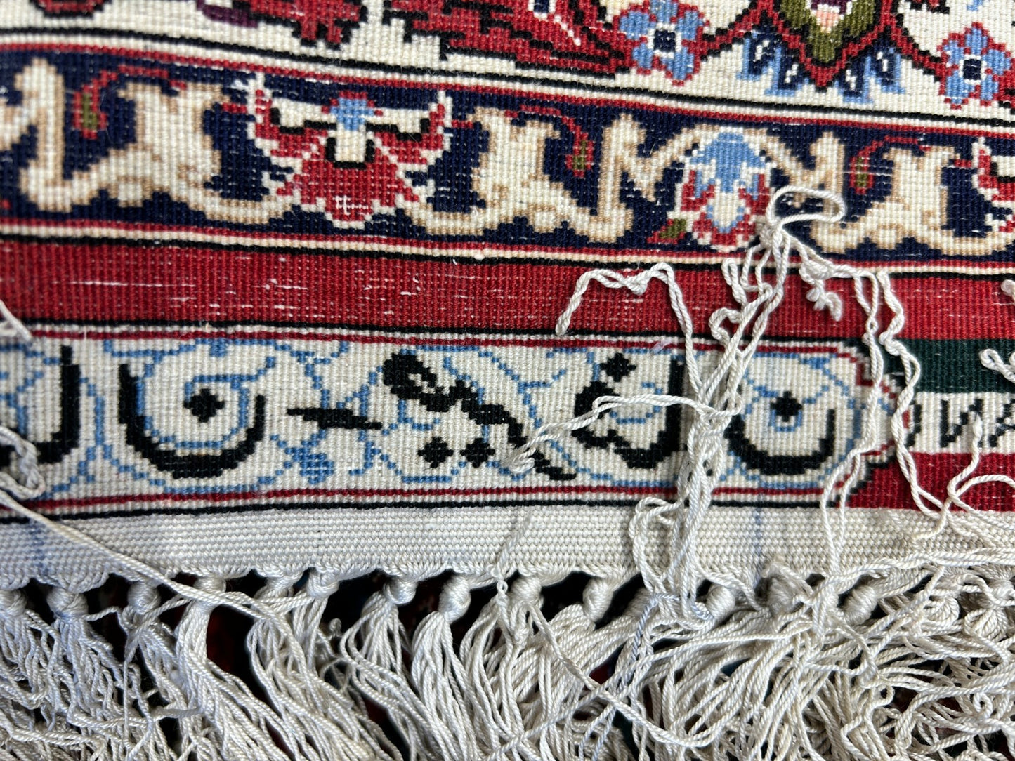 6'6"x10'2" Extra-Fine Hand-Knotted Wool & Silk  Isfahane Seirafian Rug - Signed