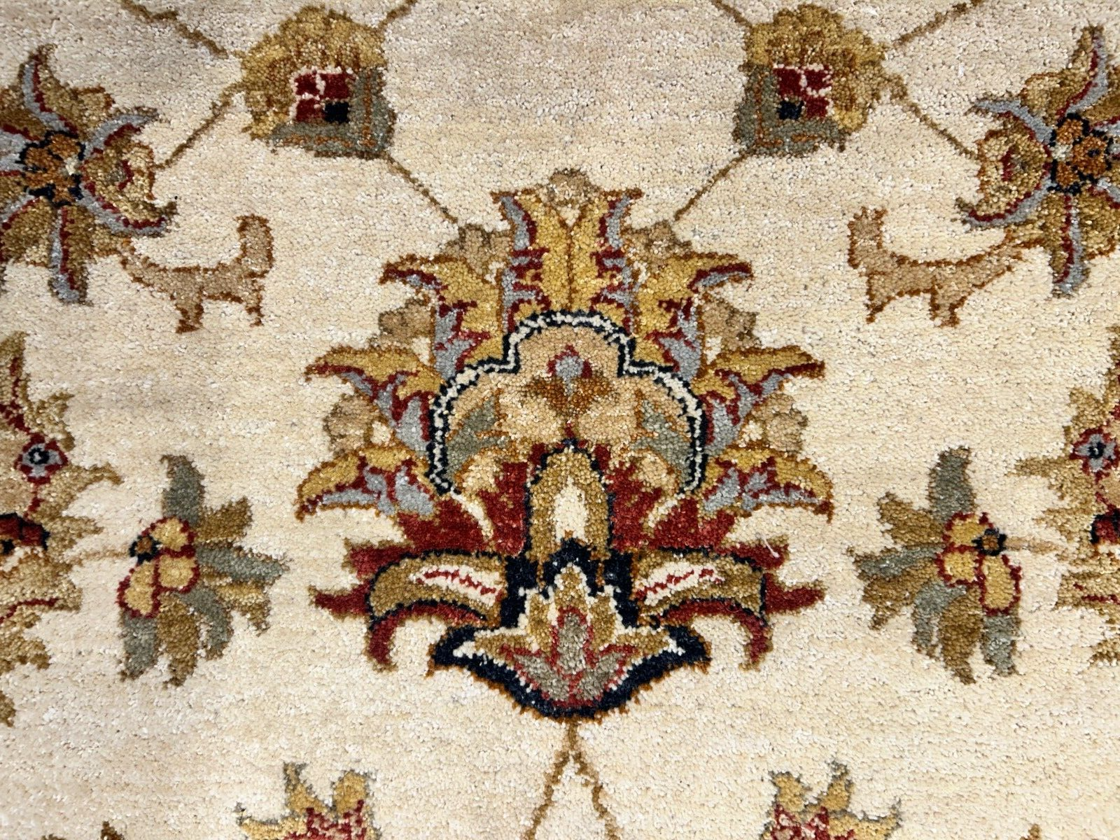 9'x12' Hand-Knotted 100% Wool Pile Kashane Design Carpet - Area Rug
