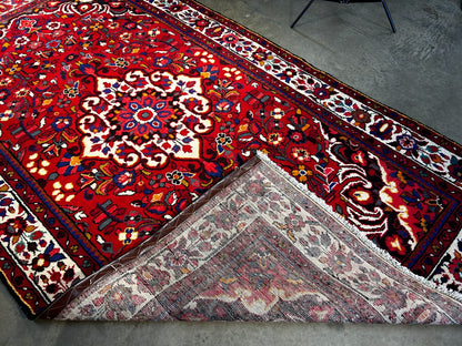 5'7" x 10' Hand-Knotted 100% Wool Pile Bakhtiare Area Rug