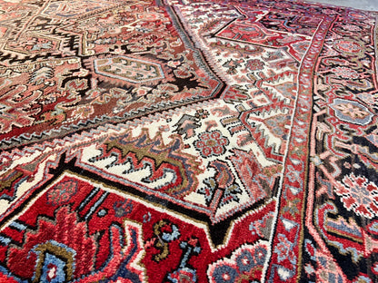 9'x11'9" Hand-Knotted 100% Wool Pile Herize Rug