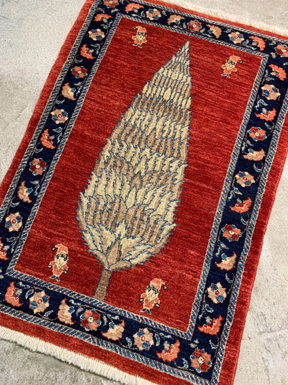 2'x3' Hand-Knotted 100% Wool Noel Rug - Area Carpet