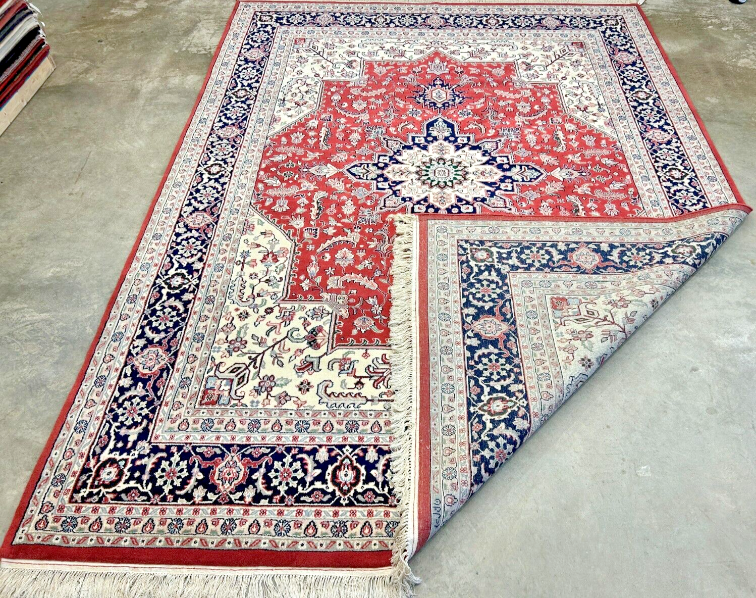 9' x 12' Hand-Knotted 100% Wool Carpet - Herize Design Area Rug