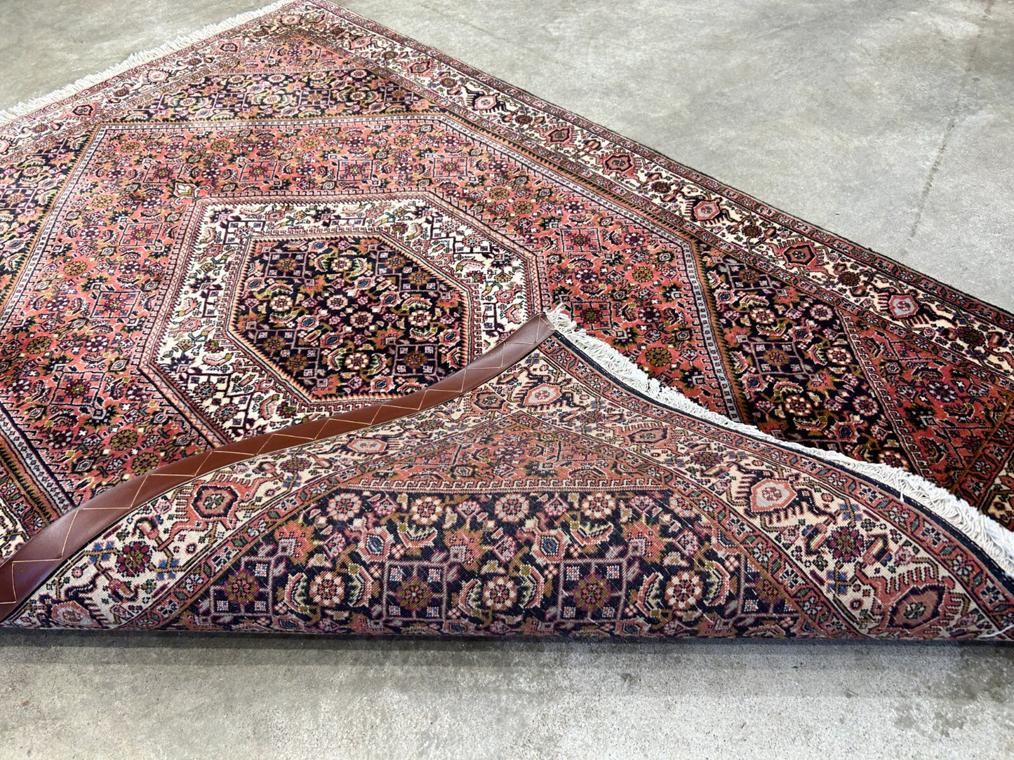 3'8"x5'7" Hand-Knotted 100% Wool Bidjare Carpet - Area Rug