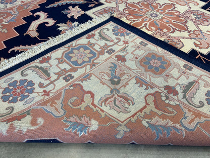 8'10"x11'11" Hand-Knotted 100% Wool Pile IndoHeriz Rug