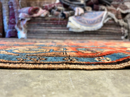 Collector Item - 9'8"x11'10 Antique Fine Wool Herize Serapy Hand-Knotted Rug