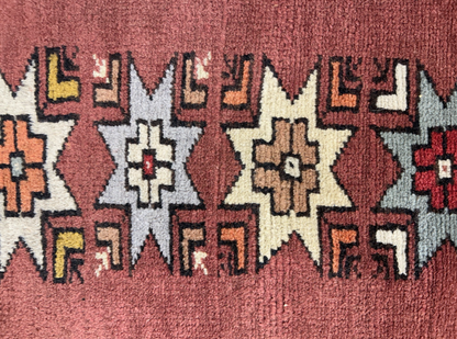 3'x5' Antique Hand-Knotted 100% Wool Pile Caucasian Area Rug - Carpet