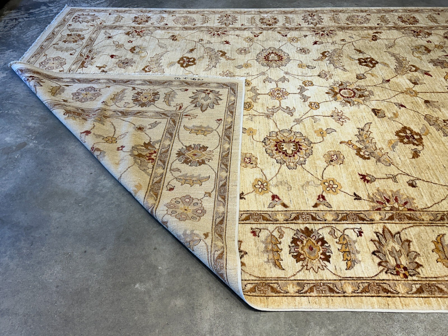 8'10"x12' Hand-Knotted 100% Wool Pile Oriental Rug