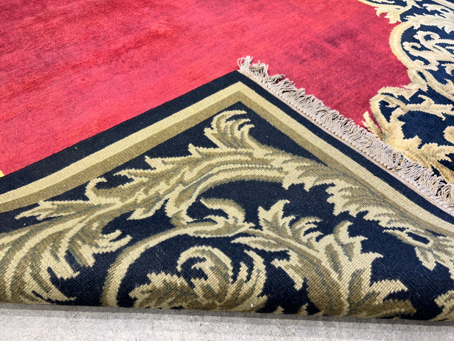 5'11"x8'8'' Hand-Knotted 100% Lamb Wool Pile Tibetan Area Rug - Area Carpet