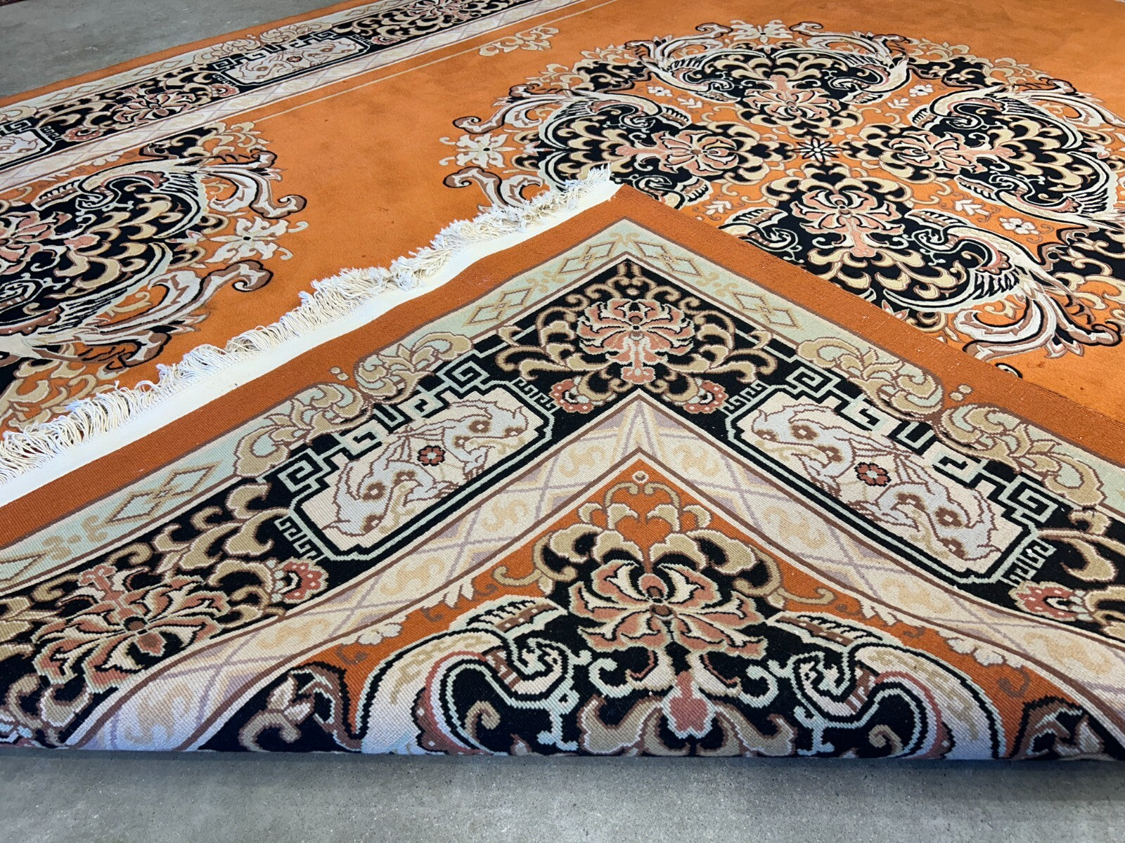 9'x12' Hand-Knotted 100% Wool Pile Oriental Rug