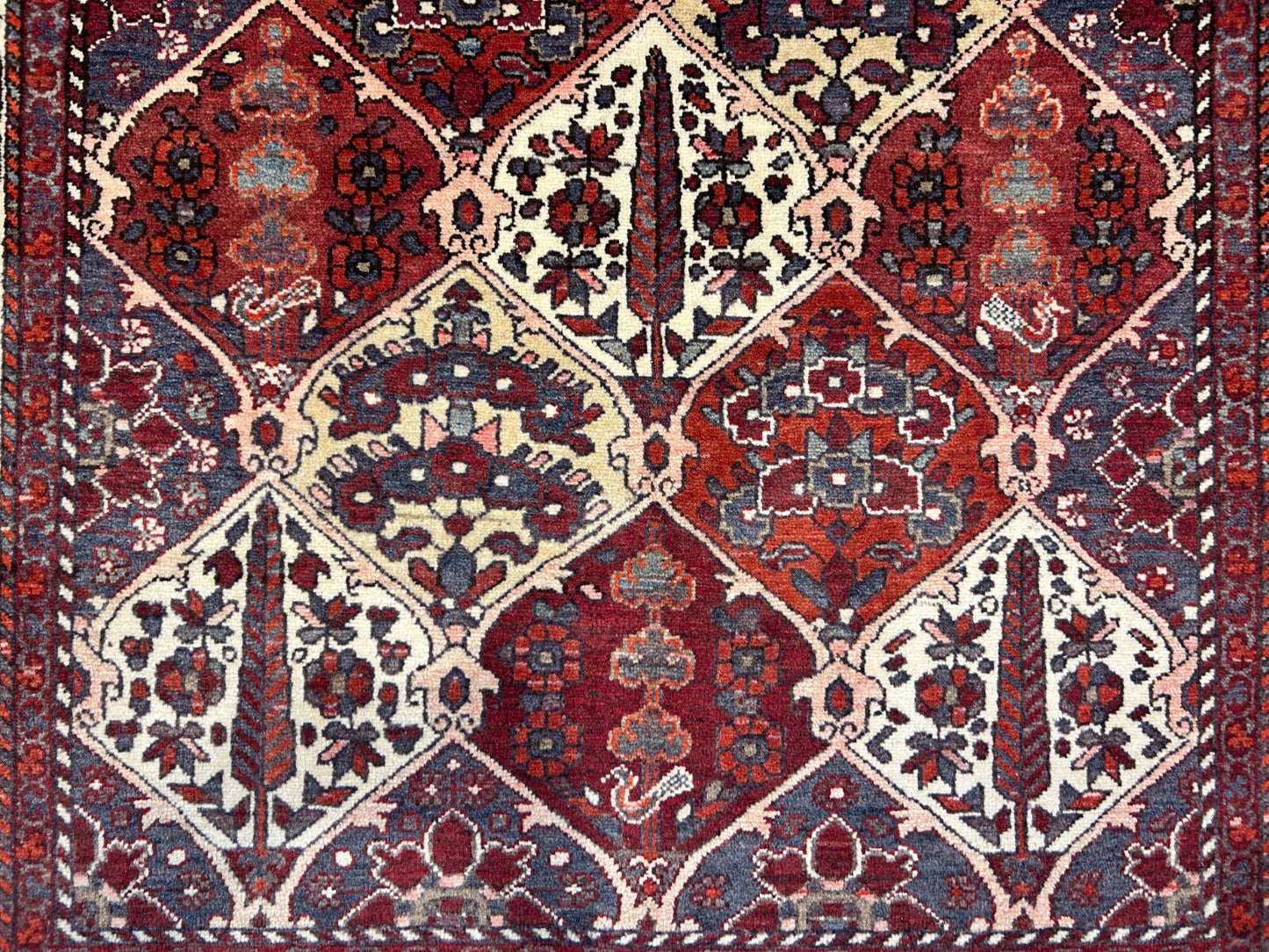 5'3"x9'6" Hand-Knotted 100% Wool Pile Bakhtiarie Carpet - Area Rug