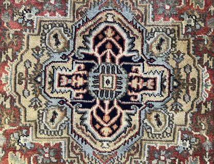 4’1”x6’1” Hand-Knotted 100% Wool Indoserapi Area Rug - Carpet
