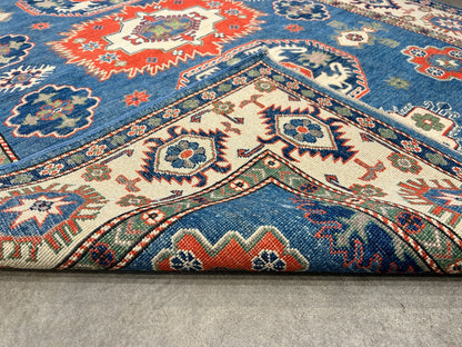 6'x8'8" Hand-Knotted 100% Wool Carpet - Fine Kazak Area Rug