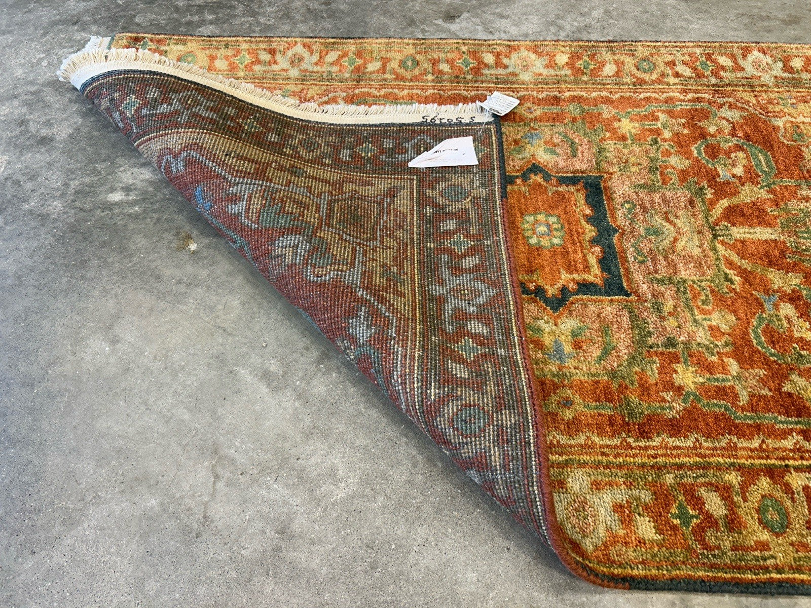 3’x5’ Hand-Knotted 100% Wool Indoserapi Area Rug - Carpet