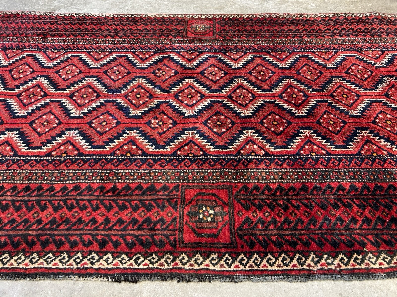 3’3”x6’2” Hand-Knotted 100% Wool Balouchi Area Rug - Carpet