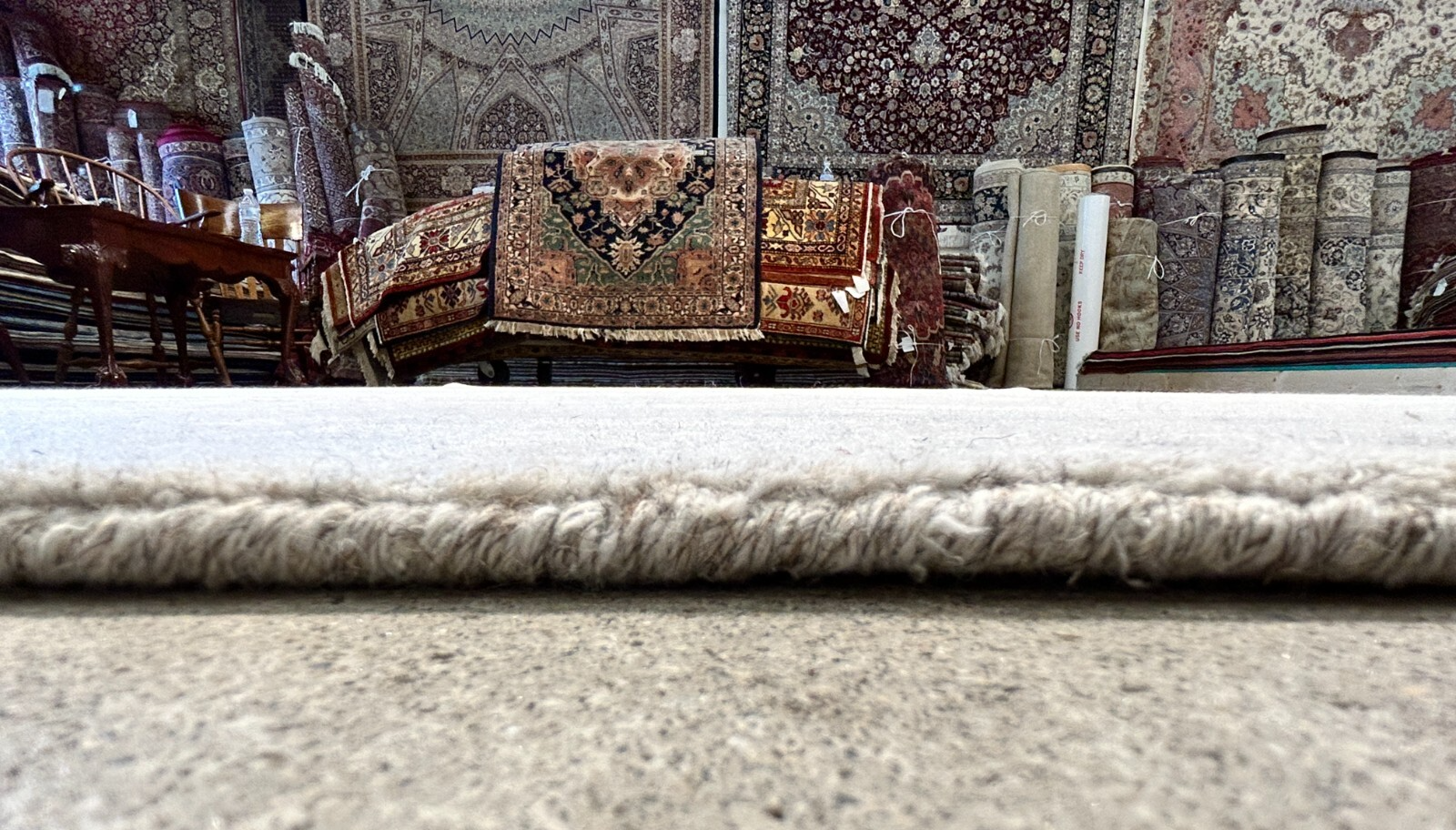 6'x8'11" Hand-Knotted 100% Wool Pile Modern Rug