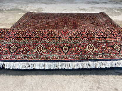 3'8"x5'10" Hand-Knotted 100% Wool Bidjare Carpet - Area Rug