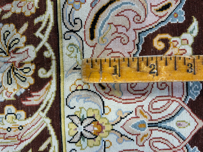 6'9"x10'2" Exquisite Hand-Knotted 100% Silk Qume Rug