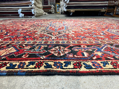 7'9"x9'1" Hand-Knotted 100% Wool Herize Carpet - Area Rug - Square Shaped