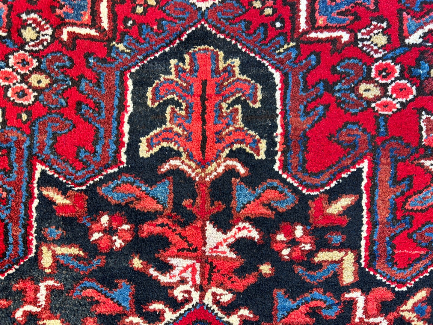 7'8"x11'5" Hand-Knotted 100% Wool Pile Herize Rug