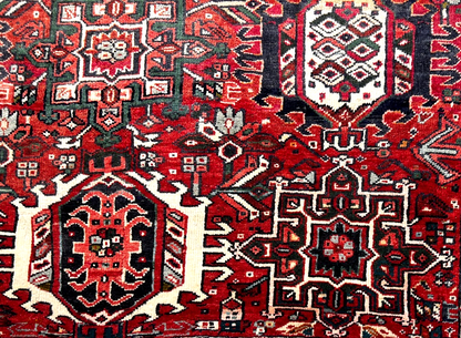 7'8" x 12' Hand-Knotted 100% Wool Pile Karaja  Area Rug - Carpet