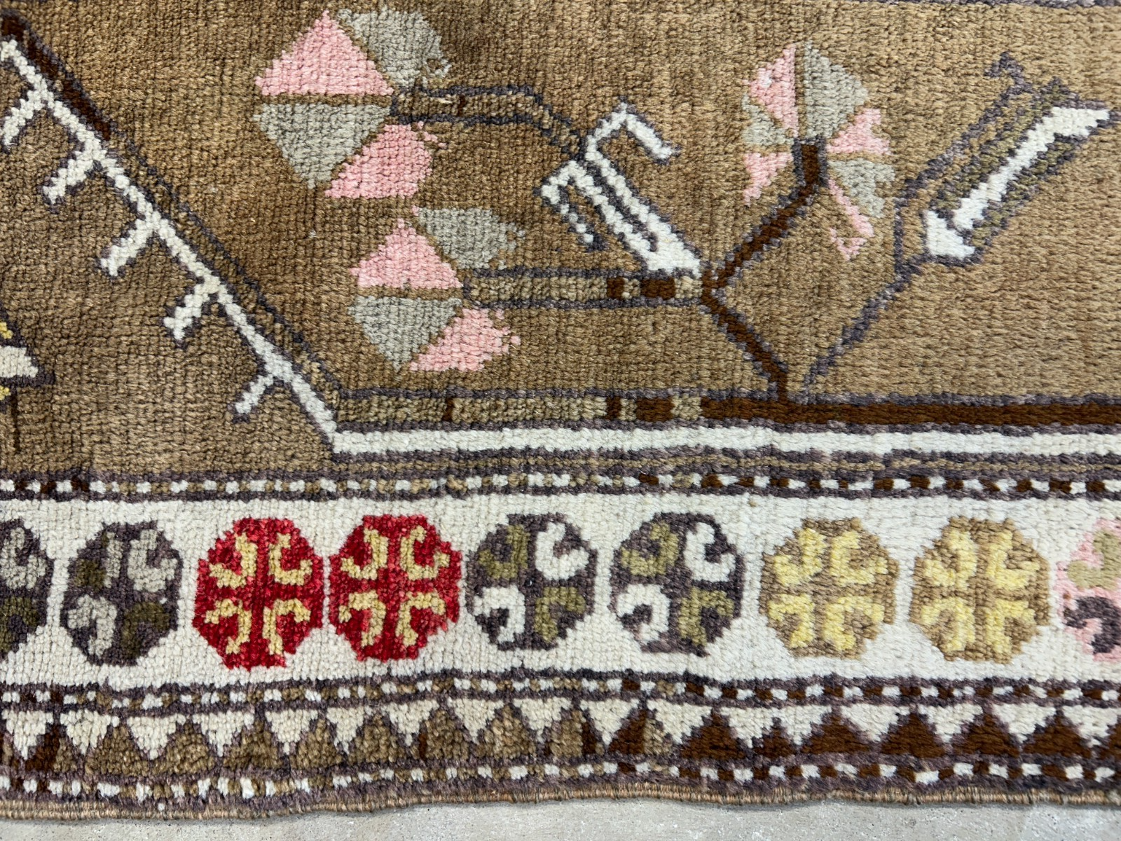 3'5"x5'3" Hand-Knotted 100% Wool Pile Kazak Area Rug - Carpet