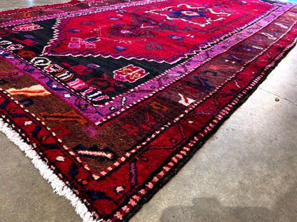 4'5" x 8'10'' Hand-Knotted 100% Lamb Wool Mousele Area Rug - Carpet