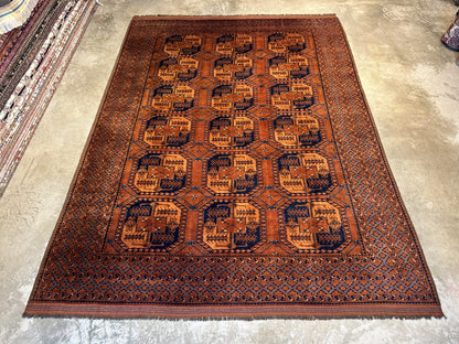8'8"x12'1" Hand-Knotted 100%  Wool Pile Bokhara Rug
