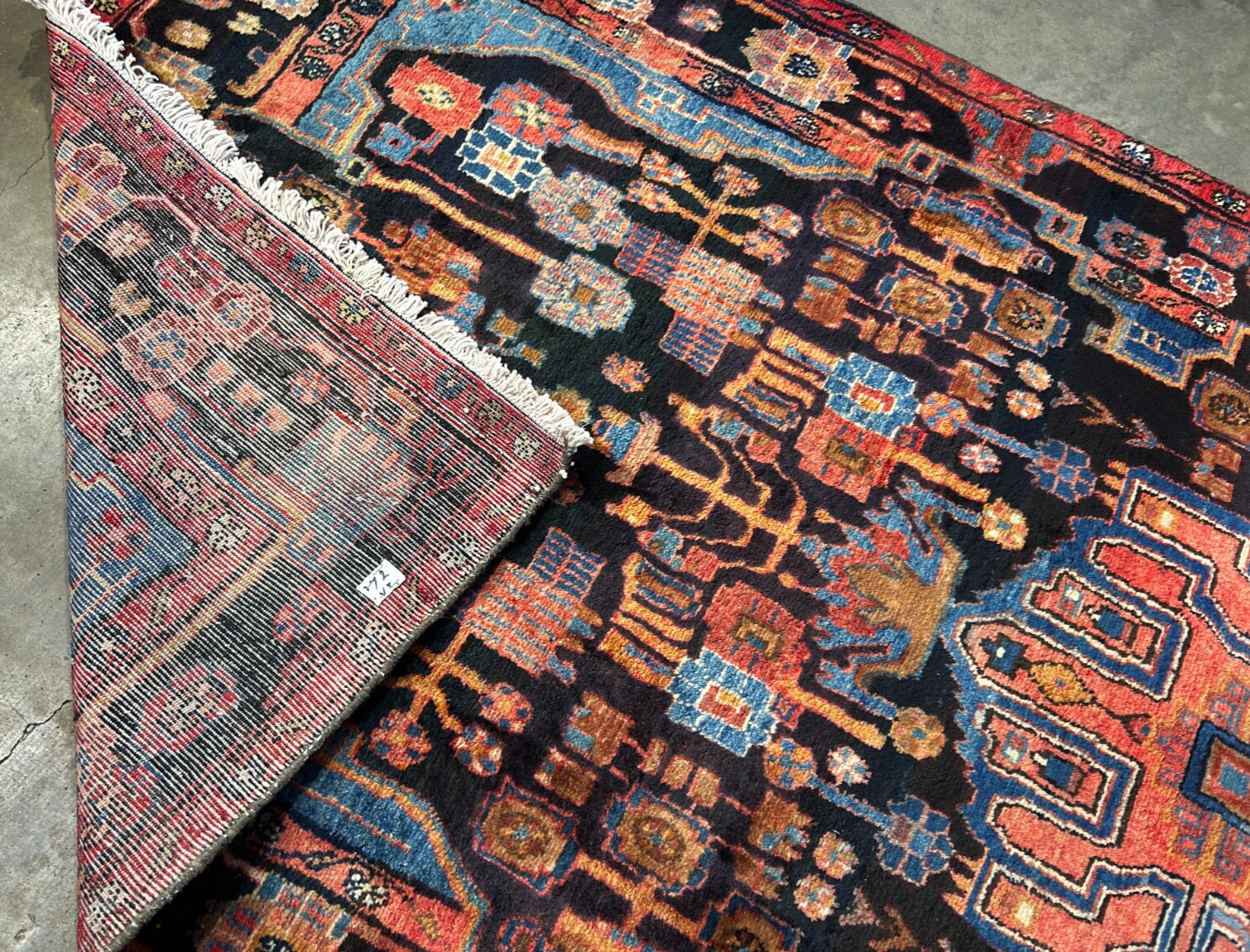 4'8" x 10'0" Hand-Knotted 100% Wool Pile Nahavande Area Rug - Carpet